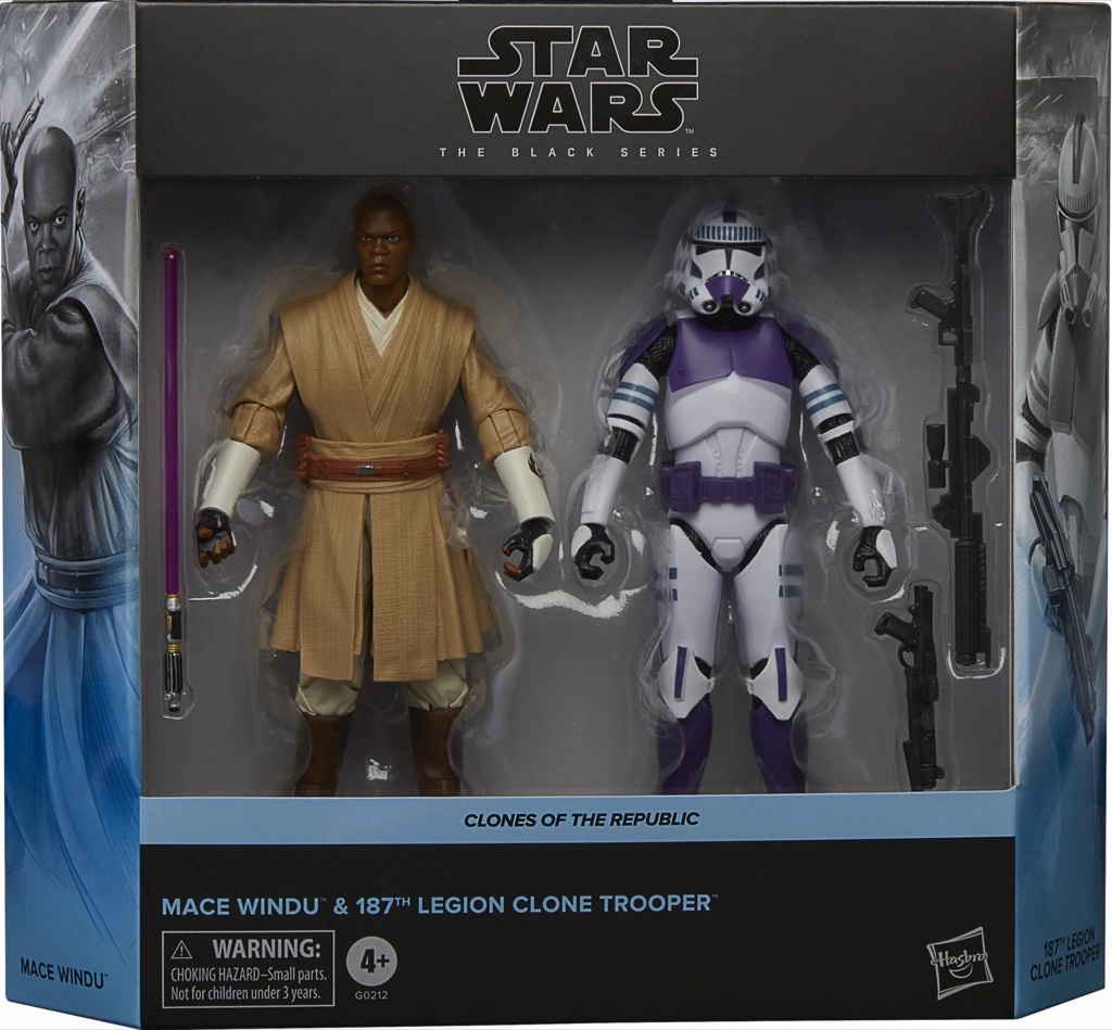 Black Series Mace Windu & 187th Legion Clone Trooper