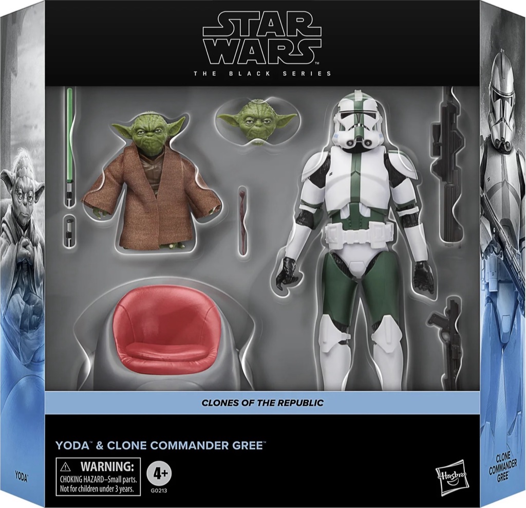 Black Series Yoda & Clone Commander Gree