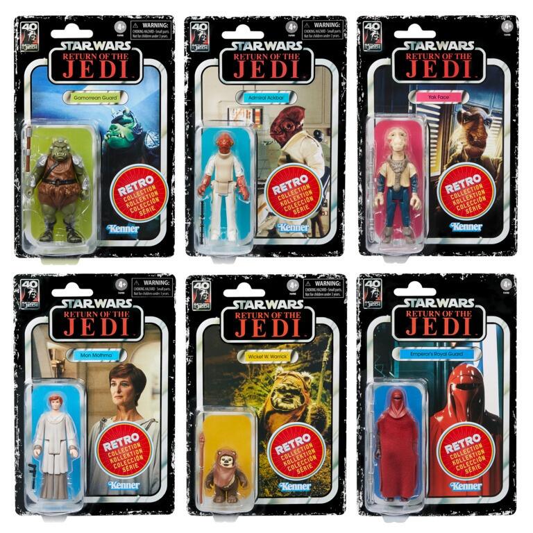 ROTJ Retro collection carded figures