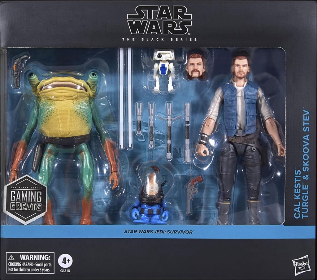 Black Series Cal Kestis, BD-1, Turgle & Skoova Stev Multipack