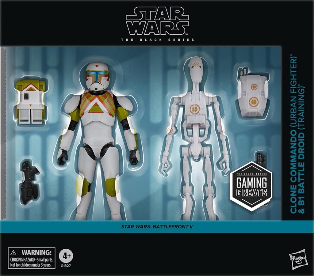 Black Series Clone Commando (Urban Fighter) & B1 Battle Droid (Training)