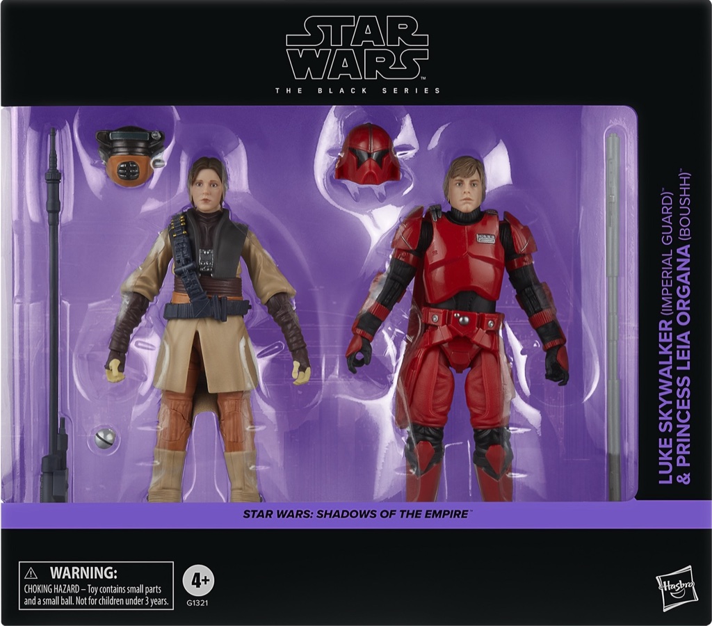 Black Series Luke Skywalker (Imperial Guard) & Princess Leia Organa (Boushh) 2 Pack, 2025 (Pulse)