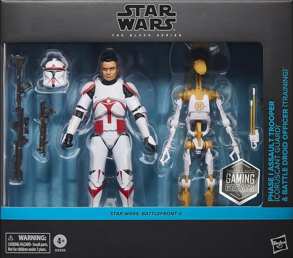 Black Series Phase I Assault Trooper & Battle Droid Officer