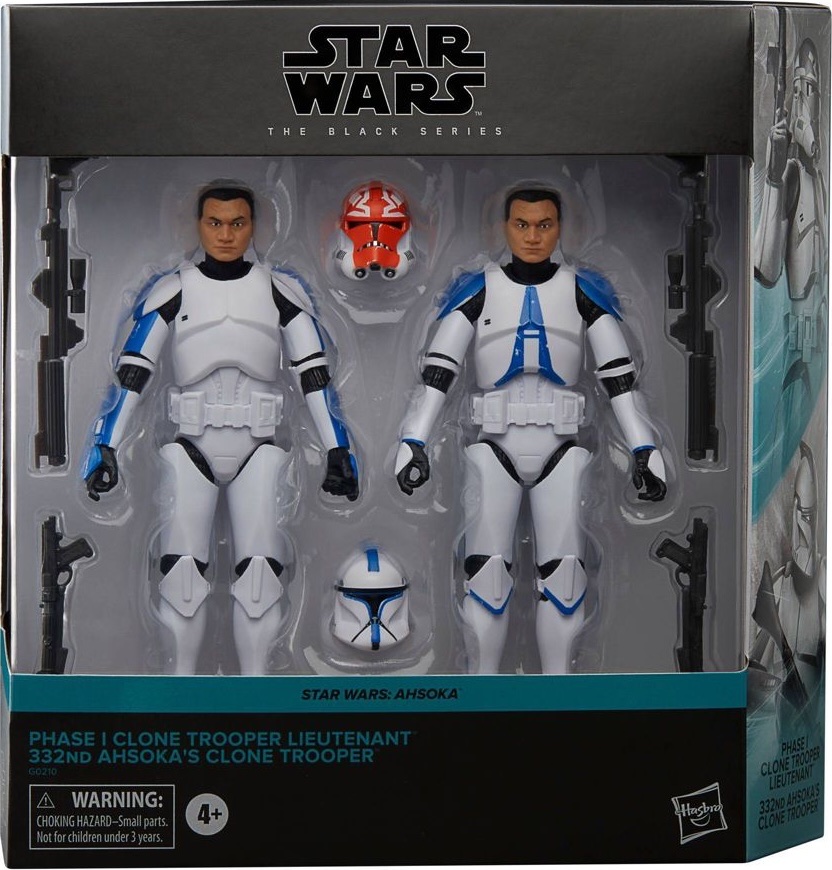 Black Series Phase I Clone Trooper Lieutenant & 332nd Ahsoka's Clone Trooper