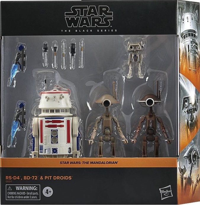 Black Series R5-D4, BD-72 and Pit Droids