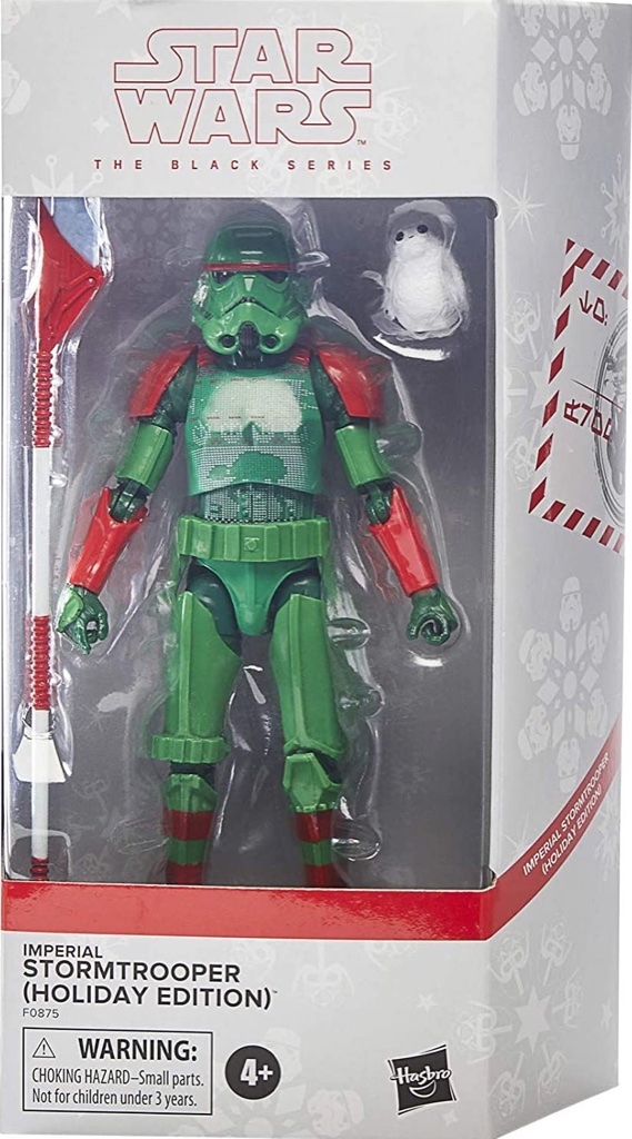 Black Series Stormtrooper and Porg (Holiday)