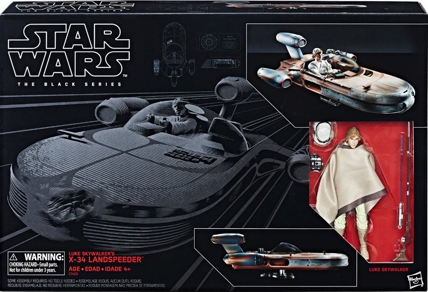 Black Series X-34 Landspeeder & Luke Skywalker