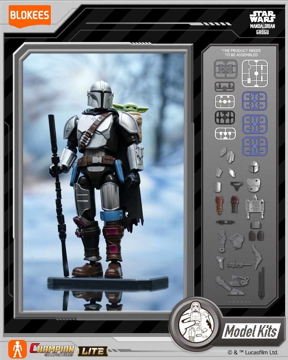 Blokees Star Wars Champion Class Lite 01 The Mandalorian and Grogu Kit
