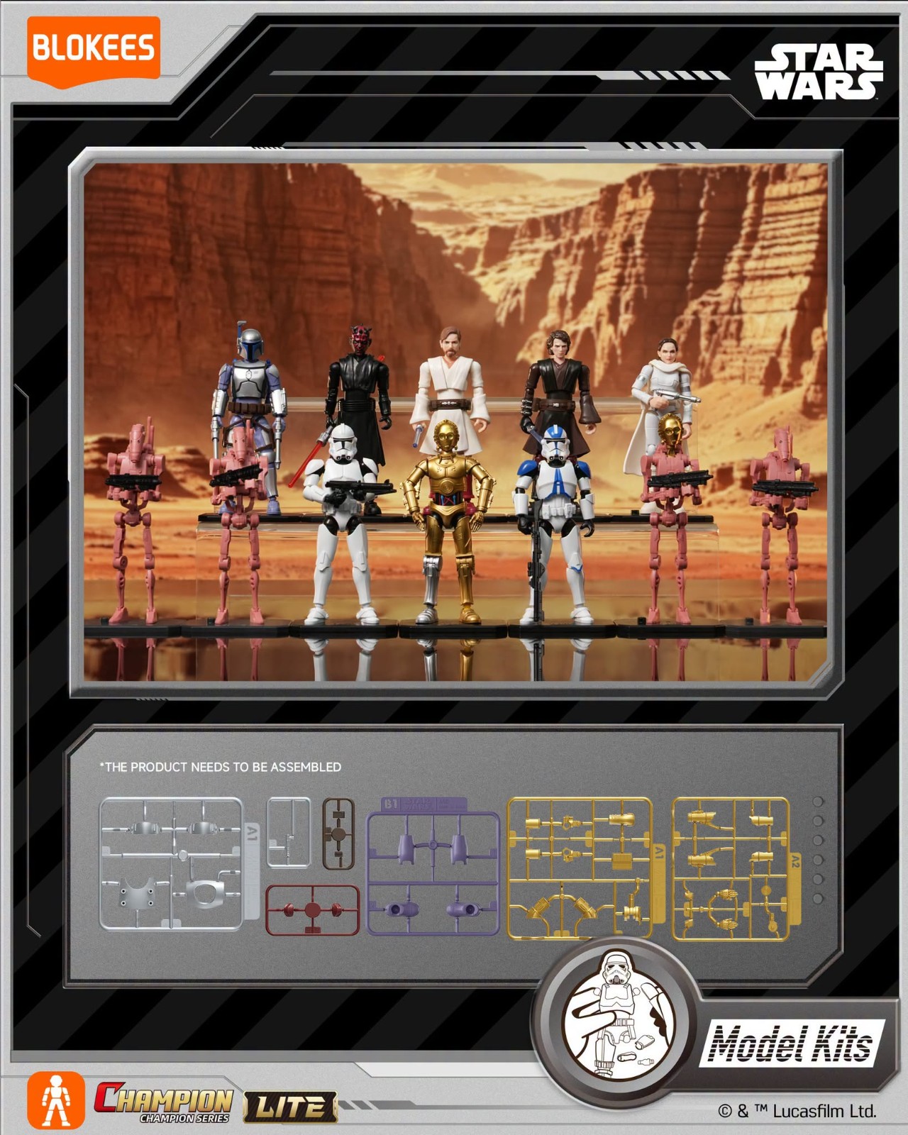Blokees Star Wars Champion Class Lite 02 Evergreen Movie Series