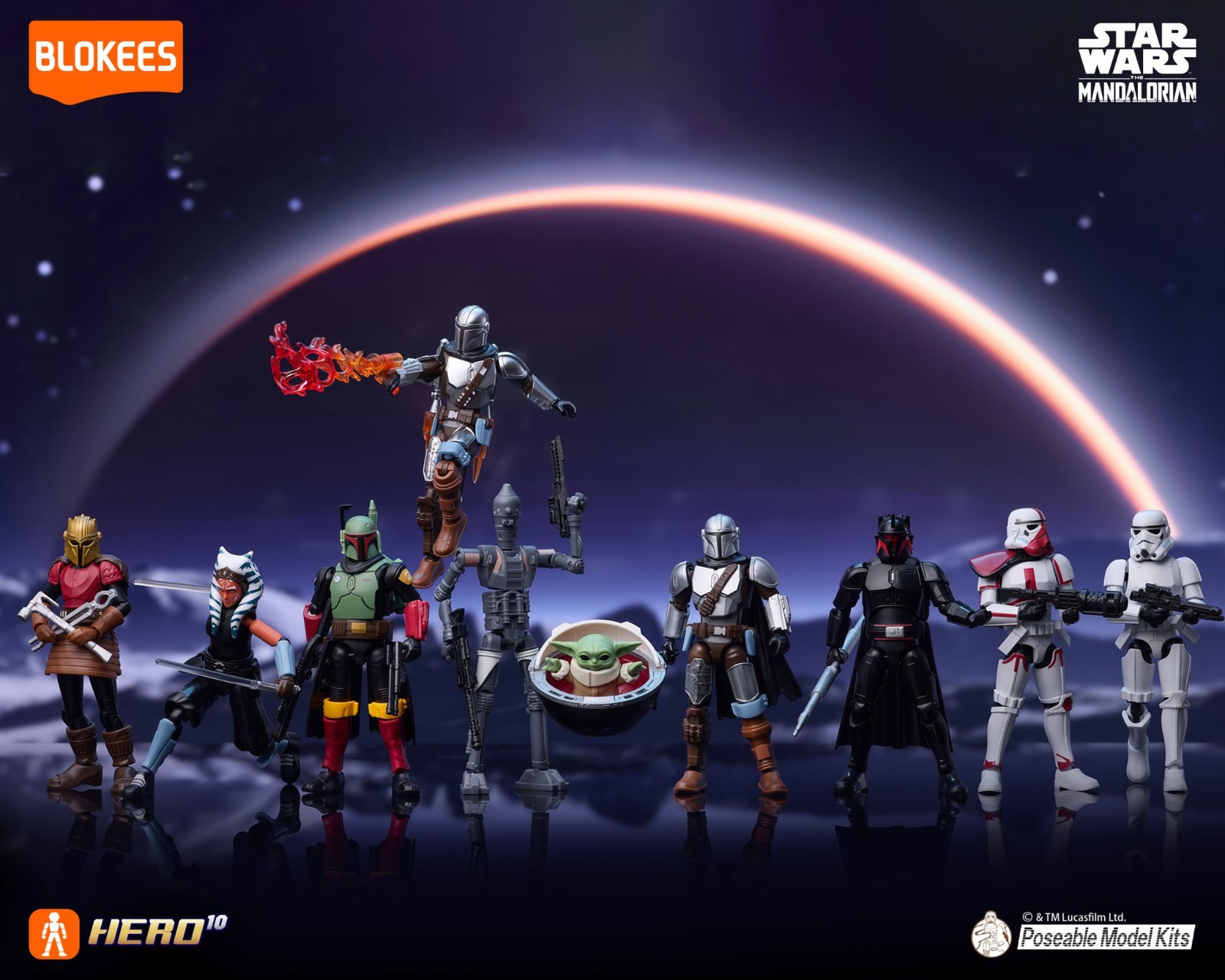 Blokees Star Wars Galaxy Version 01 The Mandalorians