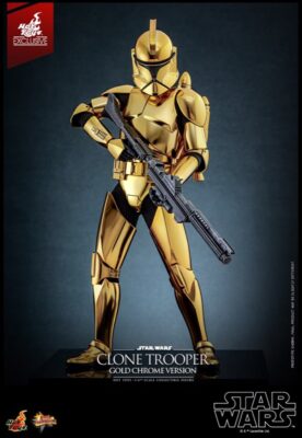 Hot Toys MMS735 Clone Trooper Gold Chrome Version