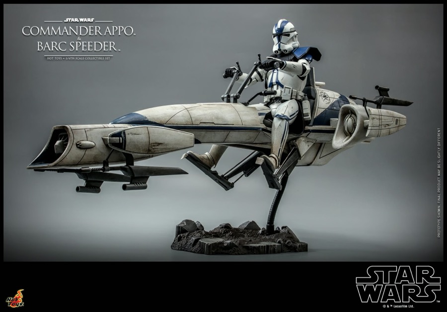 Hot Toys TMS076 Commander Appo and BARC Speeder