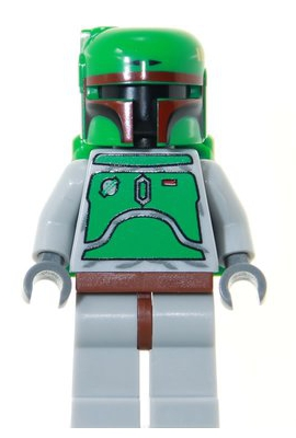 LEGO Boba Fett Minifigure sw0002b Magnet Set