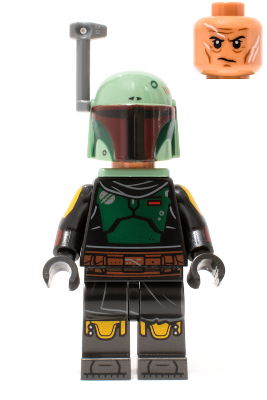 LEGO Boba Fett Minifigure sw1158 Repainted Beskar Armor