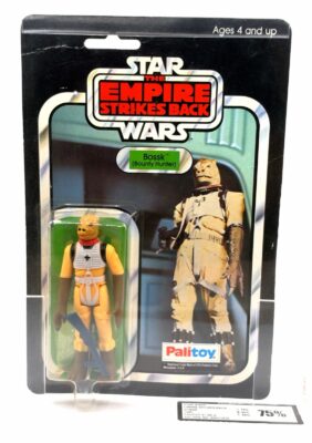 Palitoy Bossk on an Empire Strikes Back 41-back card