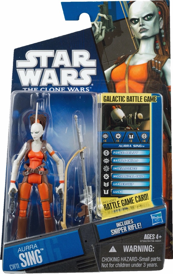 Star Wars The Clone Wars CW11 Aurra Sing 2010