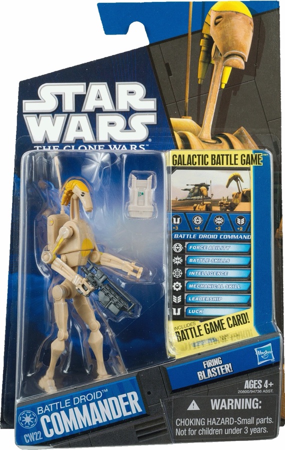 Star Wars The Clone Wars CW22 Battle Droid Commander 2010