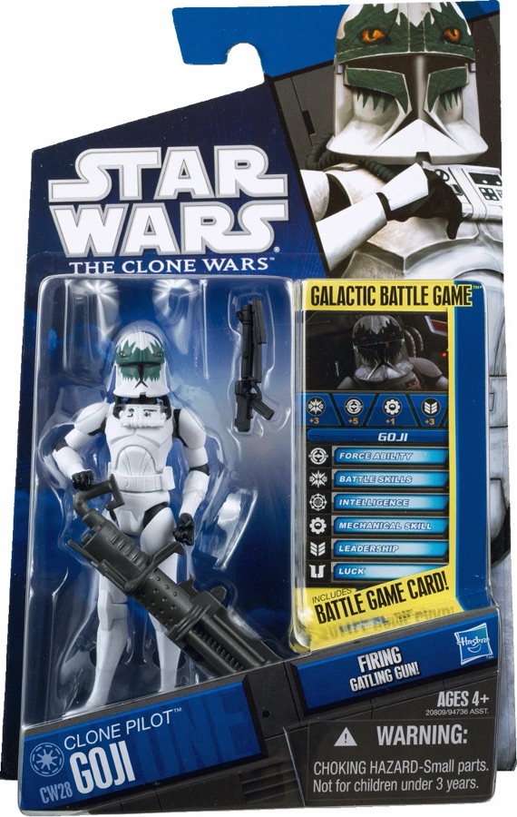 Star Wars The Clone Wars CW28 Clone Pilot Goji 2010