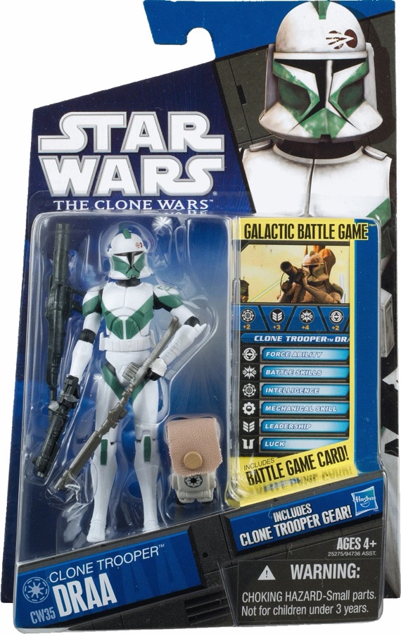 Star Wars The Clone Wars CW35 Clone Trooper Draa 2010