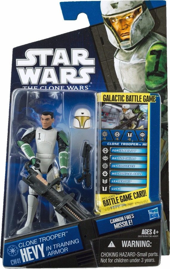Star Wars The Clone Wars CW41 Clone Trooper Hevy Training Armor 2011