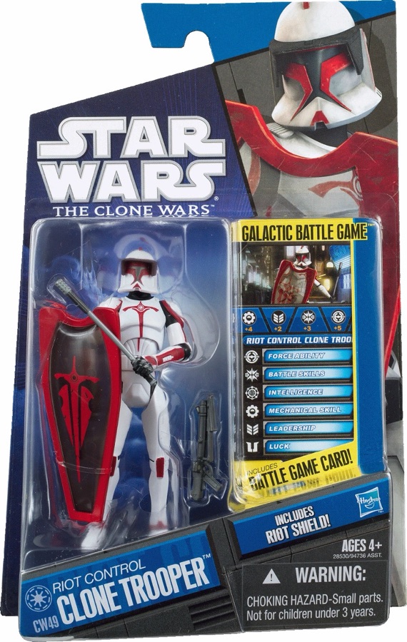 Star Wars The Clone Wars CW49 Riot Control Clone Trooper 2011
