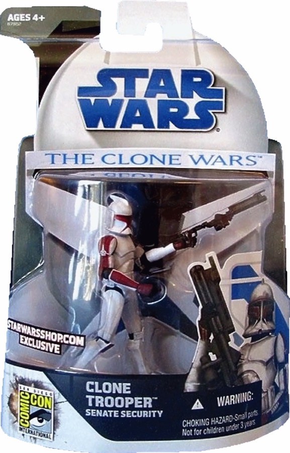 Star Wars The Clone Wars Clone Trooper Senate Security SDCC Exclusive 2008